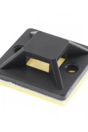 Top des ventes - Attache Câble Adhésif 20x20mm Noir (Set x100)