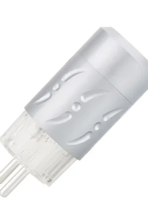 Offre exclusive - VIBORG VE512S Connecteur Secteur Schuko Type E/F Cuivre Pur Plaqué Argent Ø20mm