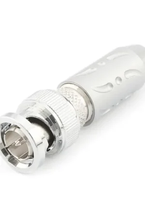 VIBORG VD302R Connecteur BNC Cuivre Pur Plaqué Argent / Rhodium Ø8mm | Paiement sécurisé