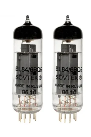 Dernières pièces | SOVTEK EL84SOV / 6BQ5 Tube Pentode (Paire Appairée)