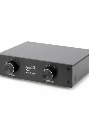 Prix spécial - DYNAVOX AUX-S PRO Commutateur Sélecteur Audio pour Entrées / Sorties RCA Noir