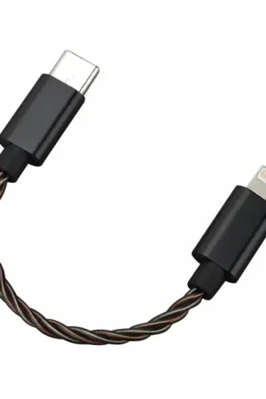 HIDIZS LT02 Câble USB-C Mâle vers Lightning Mâle Argent Cuivre OFC 12cm | Économisez maintenant