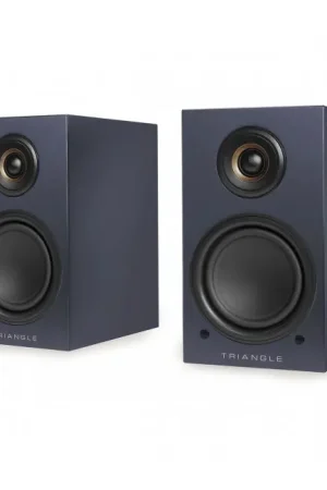 TRIANGLE Elana LN01A Enceintes Actives Bluetooth aptX 2x50W 89dB 56Hz-22kHz Bleu Abysse (La paire) | Plus que quelques unités