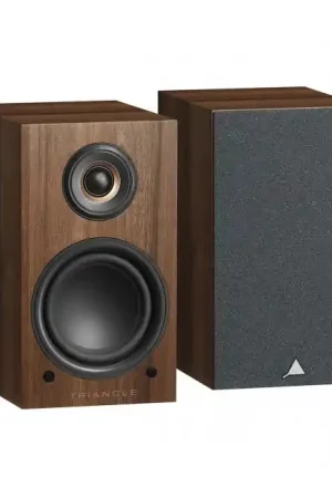 Nouveau lancement - TRIANGLE Elana LN01A Enceintes Actives Bluetooth aptX 2x50W 89dB 56Hz-22kHz Châtaignier (La paire)