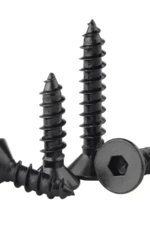 Très bien noté | Vis à Bois Tête Fraisée BTR M3x8mm Acier Noire (x10)