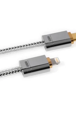 DD MFI09S Câble USB-C Mâle vers Lightning Mâle Argent / Cuivre OFC 10cm - Préféré des clients