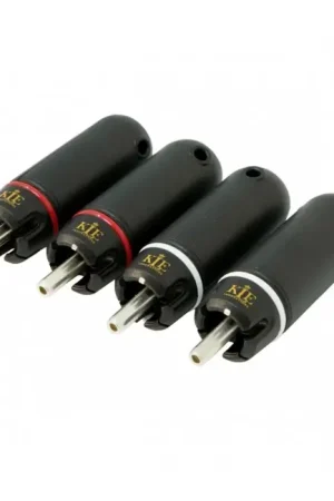 KLEI PURE22 HARMONY Connecteurs RCA Mâles Cuivre Plaqué Argent Ø9.5mm (Set x4) | Nouveauté