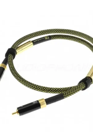 RAMM AUDIO ELITE 8 PREMIUM Câbles RCA Cuivre OCC Cryo NBU Masse Flottante Plaqué Or 5m (La paire) | Dépêchez-vous