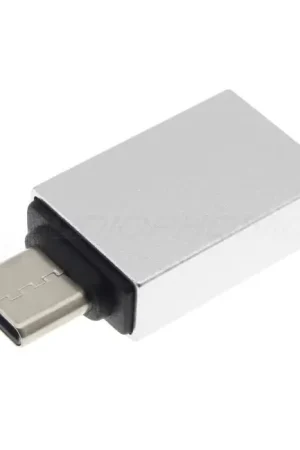 Adaptateur USB-A 3.0 Femelle vers USB-C 3.1 Mâle OTG Argent - Promo exceptionnelle