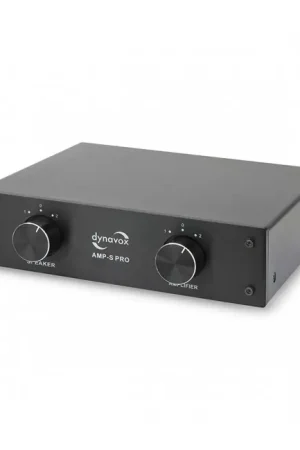 DYNAVOX AMP-S PRO Commutateur Sélecteur Audio pour Enceintes / Amplificateurs Noir | Prix malin