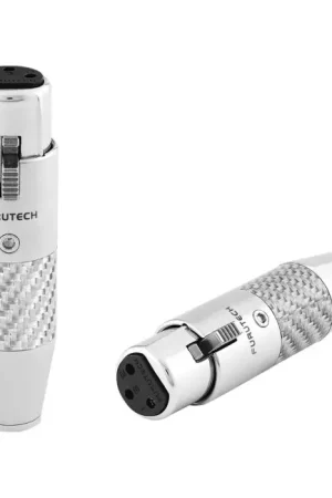Cette semaine uniquement - FURUTECH CF-602F NCF Connecteur XLR Femelle Cuivre Plaqué Rhodium NCF Traitement Alpha Ø10mm (Unité)