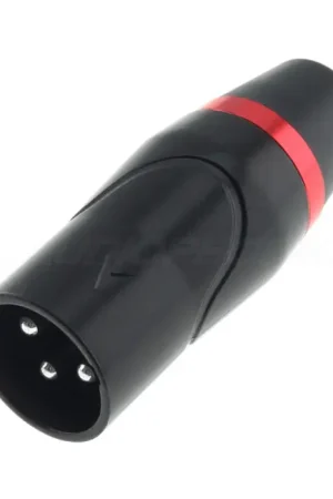 Connecteur XLR Mâle 3 Pôles Ø8mm Noir - Achetez maintenant