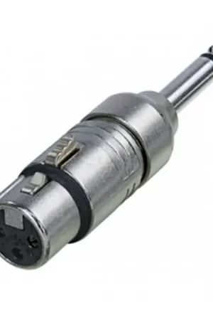 NEUTRIK NA2FP Adaptateur XLR 3 Pôles Femelle vers Jack 6.35mm Mono Mâle | Qualité supérieure