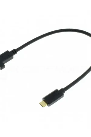 Économisez maintenant | Passe-Cloison USB-C Mâle vers USB-C Femelle Plaqué Or 30cm