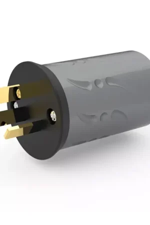 Haute qualité | VIBORG VN506G Connecteur Secteur AU/CH Type I Cuivre Plaqué Argent/Or Ø20mm