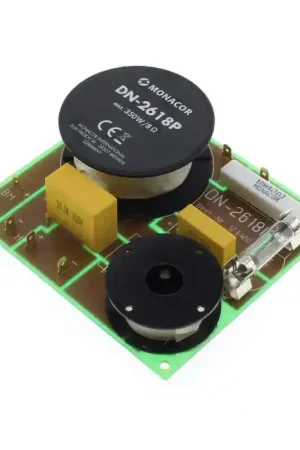 Haute qualité - MONACOR DN-2618P Filtre pour Haut-Parleur 2 Voies 350W 8Ω 3000Hz 6/18dB
