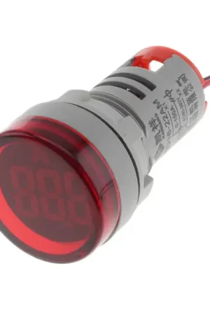 Disponible | Afficheur de Courant Ampèremètre AC à LED Rouge 0-100A Ø29mm