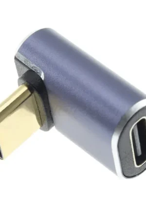 Coup de cœur des clients - Adaptateur USB Coudé USB-C Mâle vers USB-C Femelle 40Gbps 100W