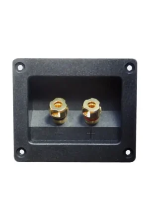 Tendance - ATOHM WT-7992-G Bornier Encastré Isolé pour Enceintes Plaqué or 92x79mm (Unité)