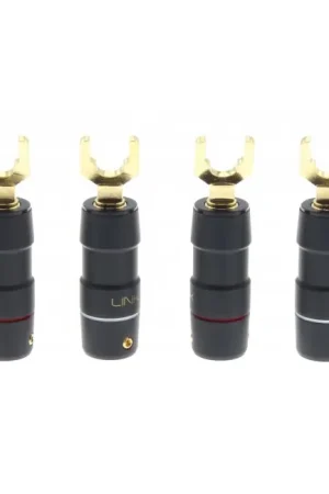 Cette semaine uniquement - ETI LINK SPADE Fourches Cuivre Tellurium Plaqué Or Ø9mm (Set x4)