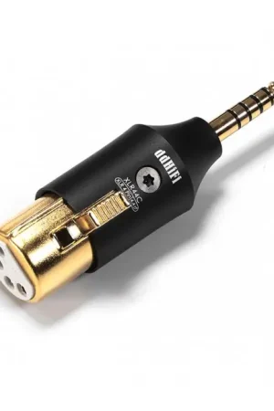 Offre spéciale - DD XLR44C Adaptateur XLR 4 Pôles Femelle vers Jack 4.4mm Mâle Symétrique Plaqué Or