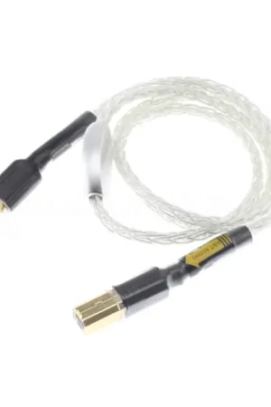 ATAUDIO SILVER Câble USB-C Mâle vers USB-B Mâle Argent Pur OCC 0.75m | Prix avantageux