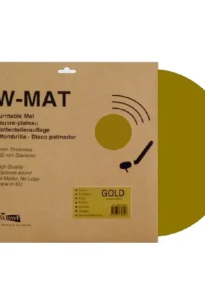WINYL W-MAT Couvre-Plateau Acrylique pour Platine Vinyle Ø295mm Doré - Bonne affaire