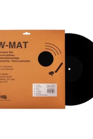 WINYL W-MAT Couvre-Plateau Acrylique pour Platine Vinyle Ø295mm Noir - Coup de cœur