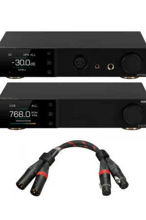 Direct usine | Pack Topping Amplificateur Casque A70 PRO + DAC D70 PRO + Câbles XLR TCX1 25cm Noir