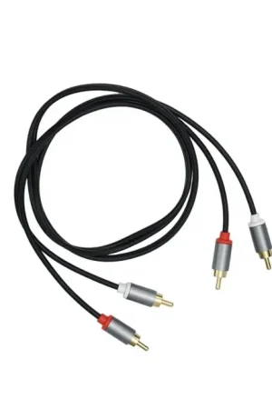 Câble de Modulation Stéréo Plaqué Or RCA-RCA 2m - Prix cassé