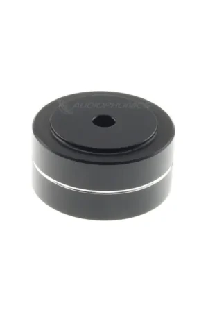 Profitez-en | Pied Aluminium Ø30x15mm M4 Noir (Unité)