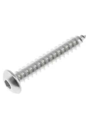Commandez en ligne | Vis à Bois à Tête Bombée à Six Pans Creux BHC M4x25mm Acier 8.8 Argent (x10)