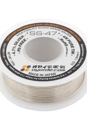 Disponible maintenant | OYAIDE SS-47 Étain à Souder Soudure Argent 4.7% Cuivre 1.7% Flux 3.3% Ø0.6mm 20g
