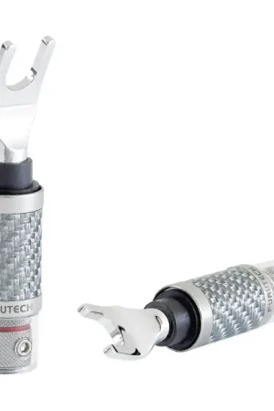 Liquidation - FURUTECH CF-201 NCF (R) Fourches Plaqué Rhodium NCF Traitement Alpha Ø5.5mm (La paire)