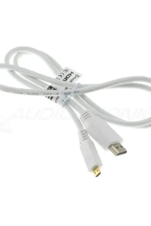 Prix cassé - RASPBERRY PI Câble HDMI vers Micro HDMI High Speed Ethernet 4K 1m Blanc
