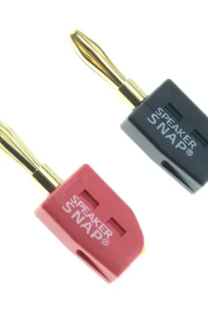 SPEAKER SNAP Fiches bananes Plaquées Or Ø4mm (La paire) - Recommandé