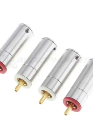 Prix promo | AECO ARP-1512G Connecteurs RCA Cuivre Tellurium Plaqué Or Ø11mm (Set x4)