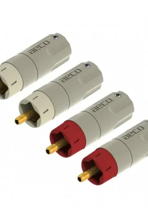 AECO ARP-4045G Connecteurs RCA Cuivre Tellurium Plaqué Or Ø10mm (Set x4) | Offre bientôt terminée