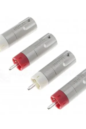 Cette semaine uniquement | AECO ARP-4055 Connecteurs RCA Argent Pur Ø10mm (Set x4)
