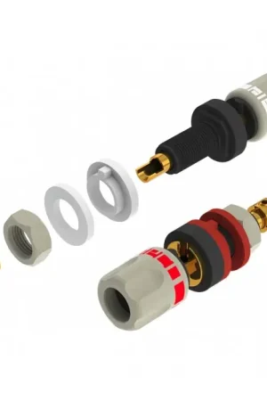 Disponible - AECO ABI-0611G Borniers Haut-Parleurs Cuivre Tellurium Plaqué Or (La paire)