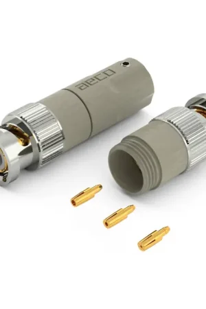 AECO ABC-1471 Connecteurs BNC 75 Ohm Cuivre Beryllium Plaqué Or Ø10mm (La paire) - Économisez maintenant