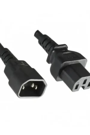 Dernier arrivage | Câble Rallonge Secteur IEC C15 vers IEC C16/C14 3x1mm² 1.5m