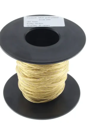 Commandez dès aujourd'hui - XANGSANE XS-T1052 Fil de Câblage Argent Pur Plaqué Or 7x0.01mm² Ø1mm