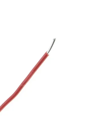 Promo exceptionnelle - Fil de Câblage Monobrin Cuivre OFC Plaqué Argent Gaine PTFE 0.5mm² Ø1.3mm Rouge