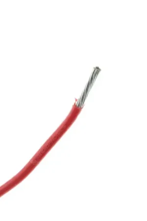 Fil de Câblage Cuivre OFC Plaqué Argent Gaine PTFE 2mm² Ø2.4mm Rouge | Offre flash