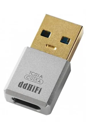DD TC01A Adaptateur USB-C Femelle vers USB-A Mâle Plaqué Or | Prix réduit