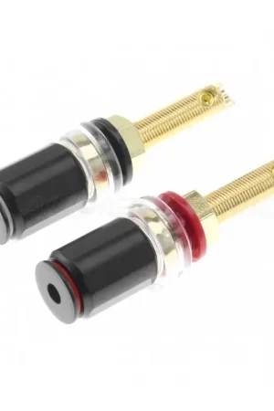 Borniers HP Plaqué Or 24k Ø19mm x 65mm (La paire) - Top des ventes