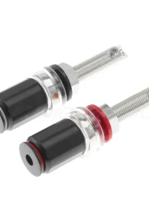 Borniers HP Plaqué Rhodium Ø19mm x 65mm (La paire) | Tout juste ajouté