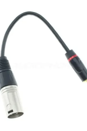 E1DA Câble Adaptateur XLR Mâle 3 Pins vers Jack 3.5mm Mâle Plaqué Or 15cm - Produit phare