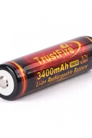 TRUSTFIRE Accumulateur Lithium-Ion 18650 3.7V 3400mAh Rechargeable | Achat sécurisé